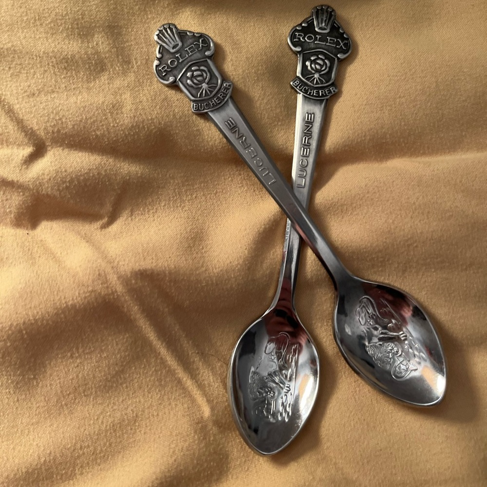 Rolex Lucerne Bucherer of Switzerland vintage spoons